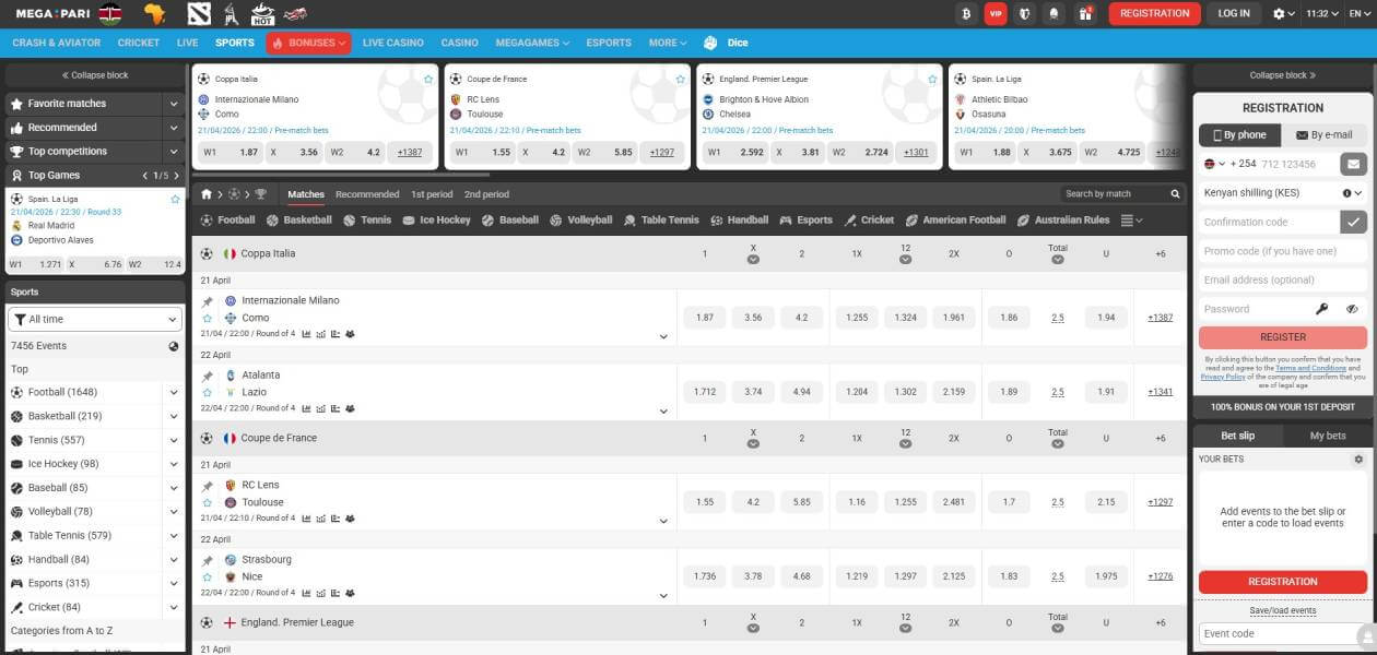 Megapari sports betting Uganda